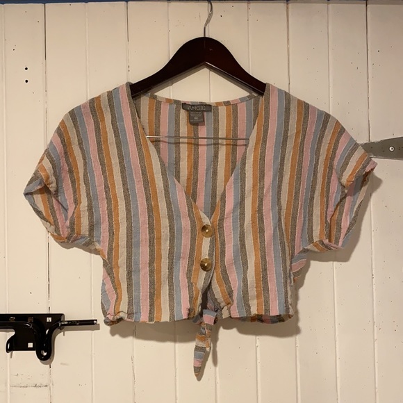 Angie Multicoloured Skirt and Crop Top Set - Picture 5 of 7